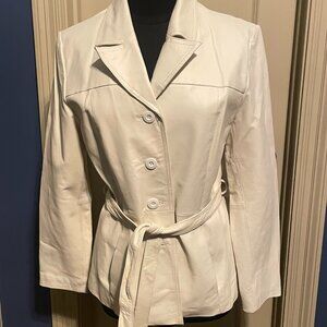 Wilsons Leather White Leather Jacket/Blazer-NWOT